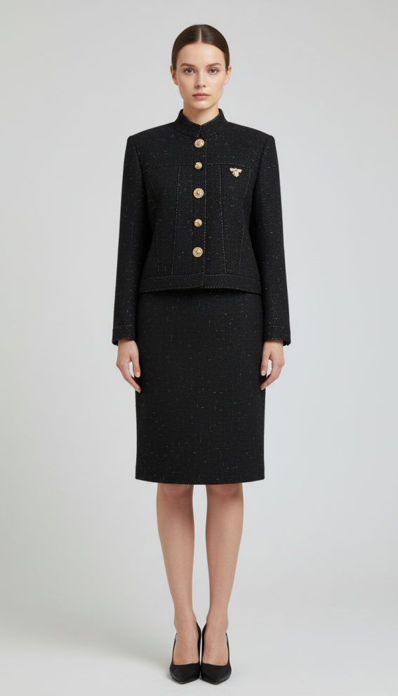 Купить Пиджак Zardozi Shades of Black Шерсть – премиальные костюмы ZhannaKanGroup