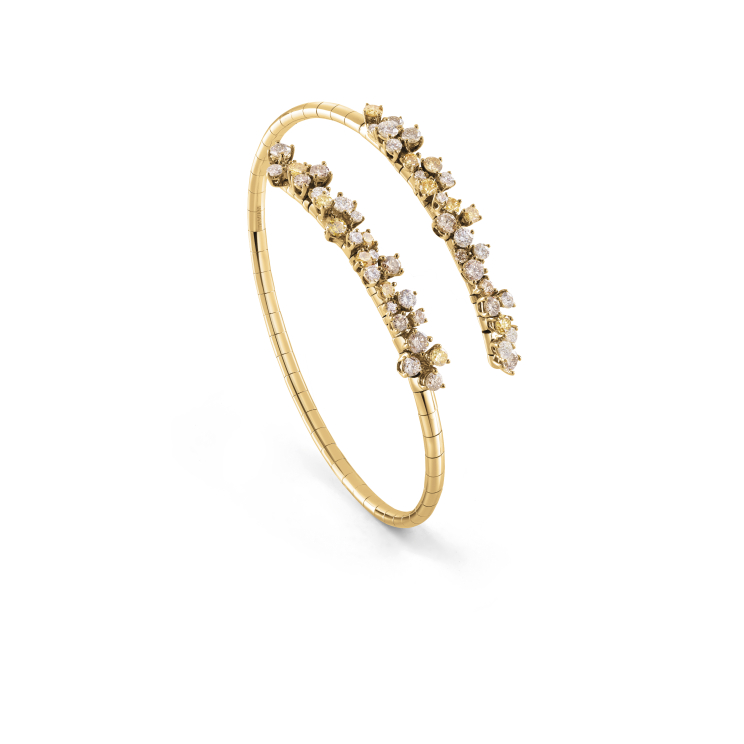 Купить Браслет Damiani Mimosa Flexi Желтое золото – премиальные браслеты ZhannaKanGroup