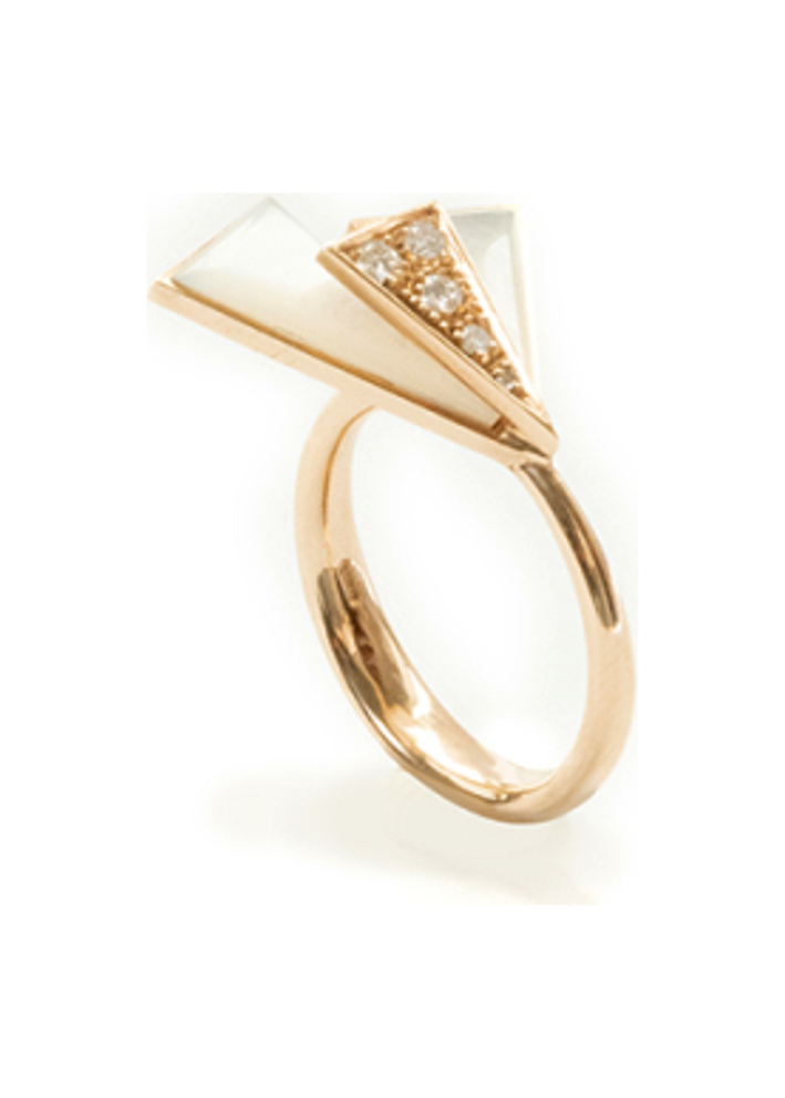 Купить Кольцо Utopia Flamante Розовое золото – премиальные кольца ZhannaKanGroup