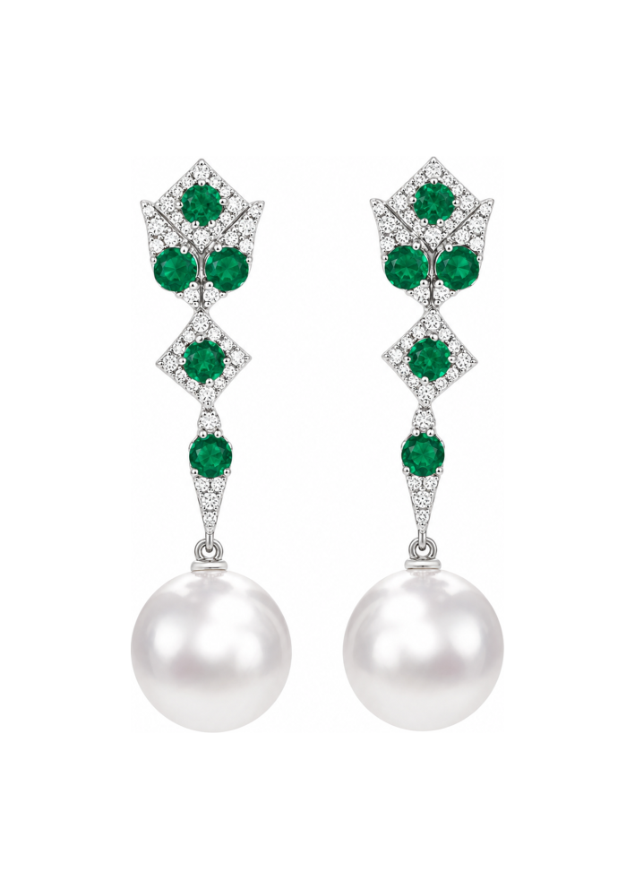 Buy Earrings Utopia Miro White Gold – premium by ZhannaKanGroup