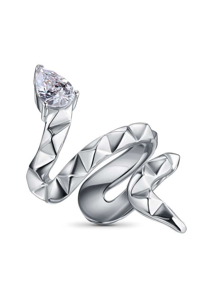 Купить Кольцо Geoma Snake Джеома Серебро – премиальные кольца ZhannaKanGroup