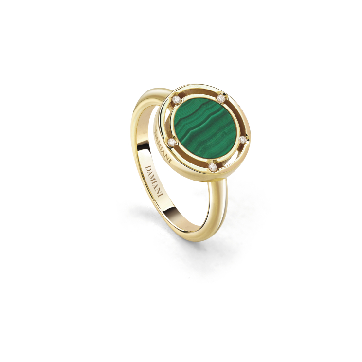 Купить Кольцо Damiani D.Side Желтое золото – премиальные кольца ZhannaKanGroup