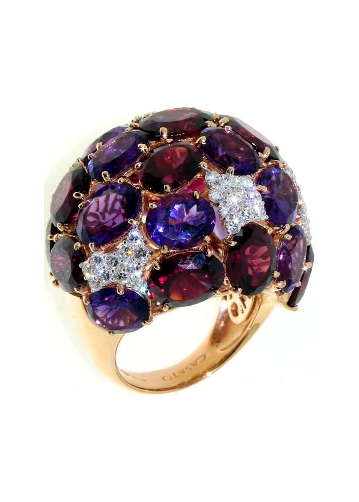 Купить Кольцо Casato India Розовое золото – премиальные кольца ZhannaKanGroup