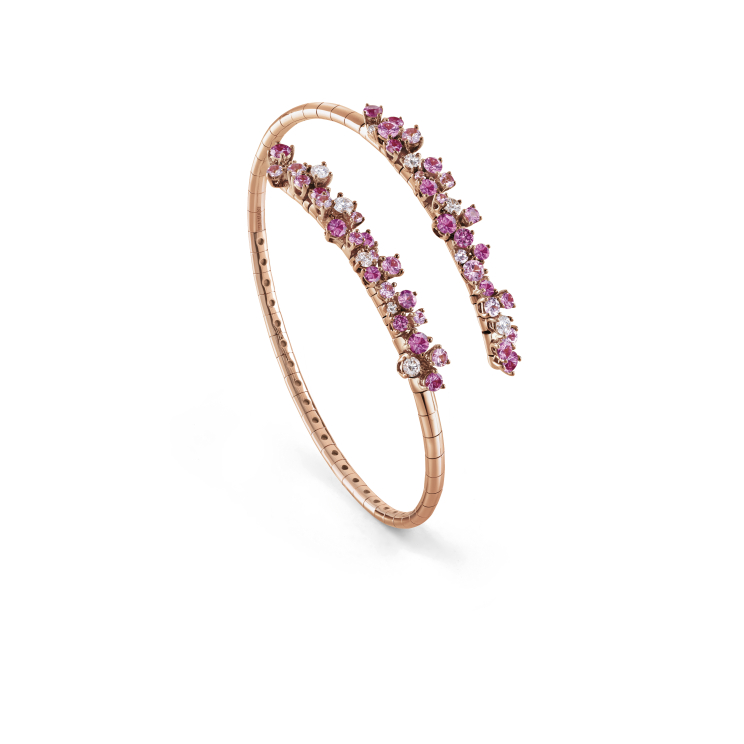 Браслет Damiani Mimosa Flexi Розовое золото