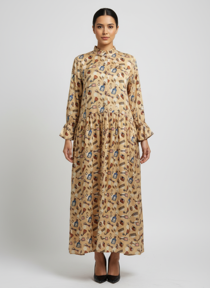 Купить Платье / Dress Zardozi Silk / Chiffon Шелк – премиальные платья ZhannaKanGroup