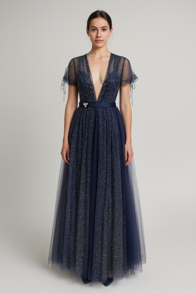 Купить Платье Zardozi Lace / Tull Сетка – премиальные платья ZhannaKanGroup