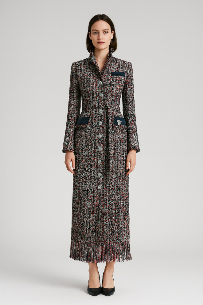 Купить Платье / Dress Zardozi Tuyme Шерсть – премиальные платья ZhannaKanGroup