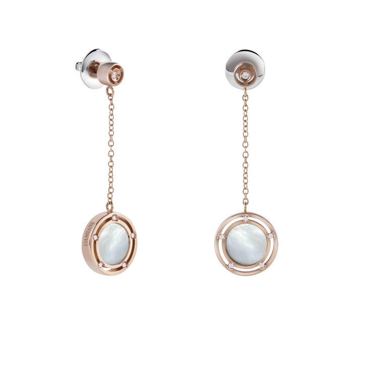 Серьги Damiani D.Side Розовое золото