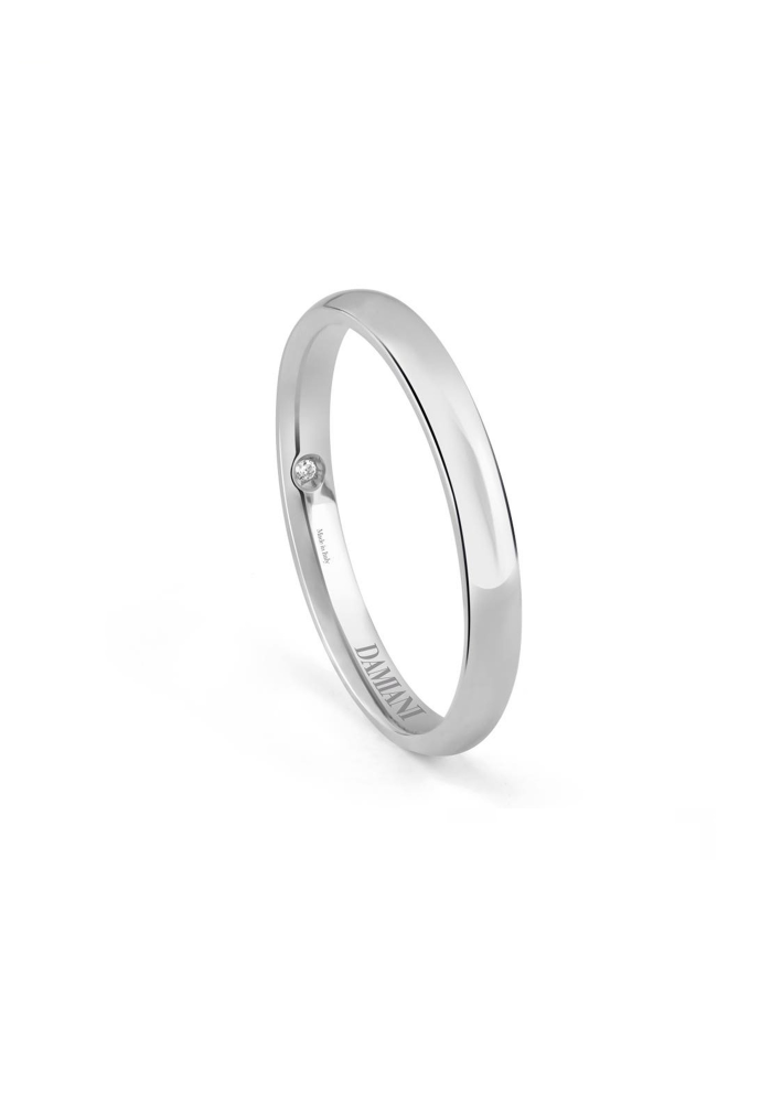 Купить Кольцо обручальное Damiani NOI2 Белое золото – премиальные кольца ZhannaKanGroup