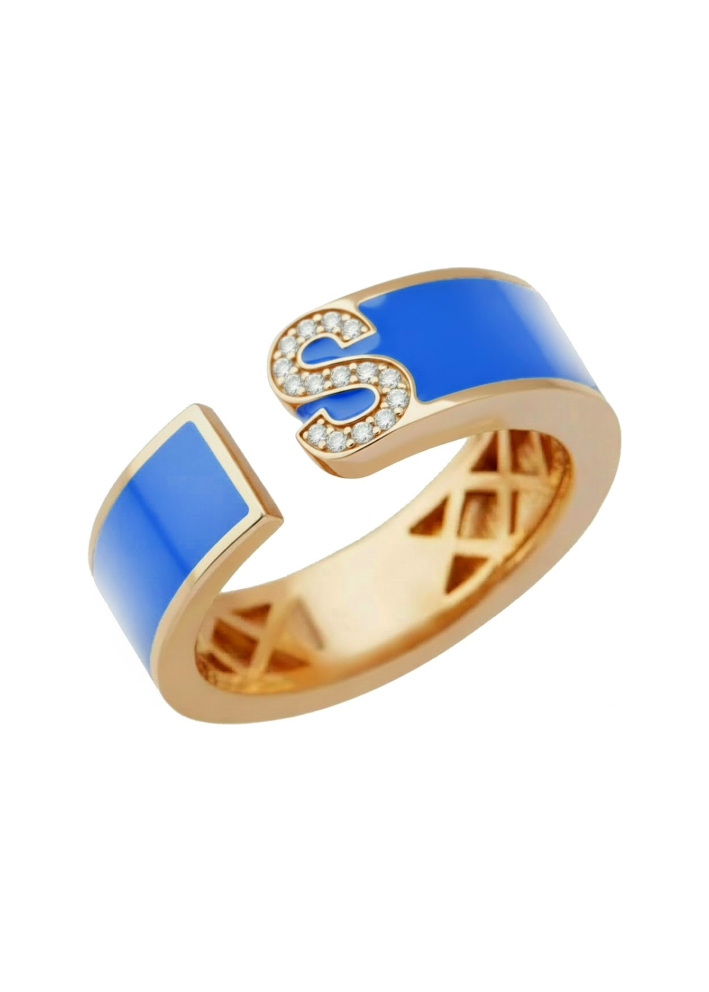 Купить Кольцо RF Enamel Розовое золото – премиальные кольца ZhannaKanGroup