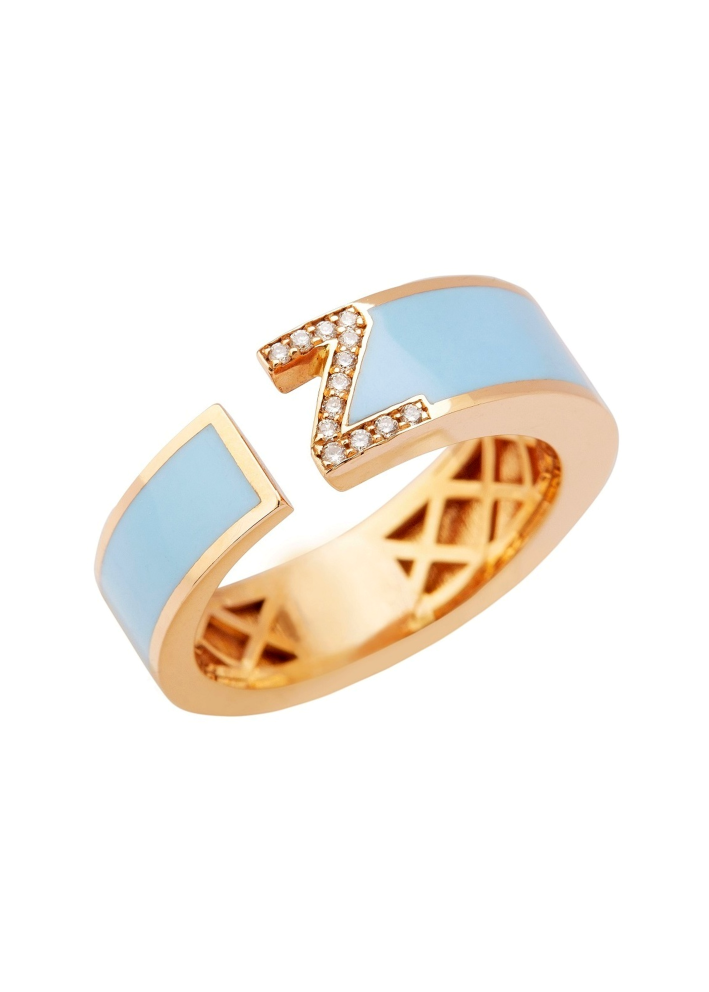 Купить Кольцо RF Enamel Розовое золото – премиальные кольца ZhannaKanGroup