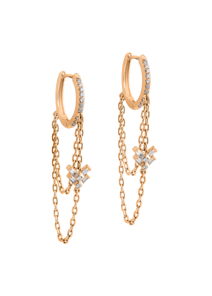 Купить Серьги RF Zoe Розовое золото – премиальные ZhannaKanGroup