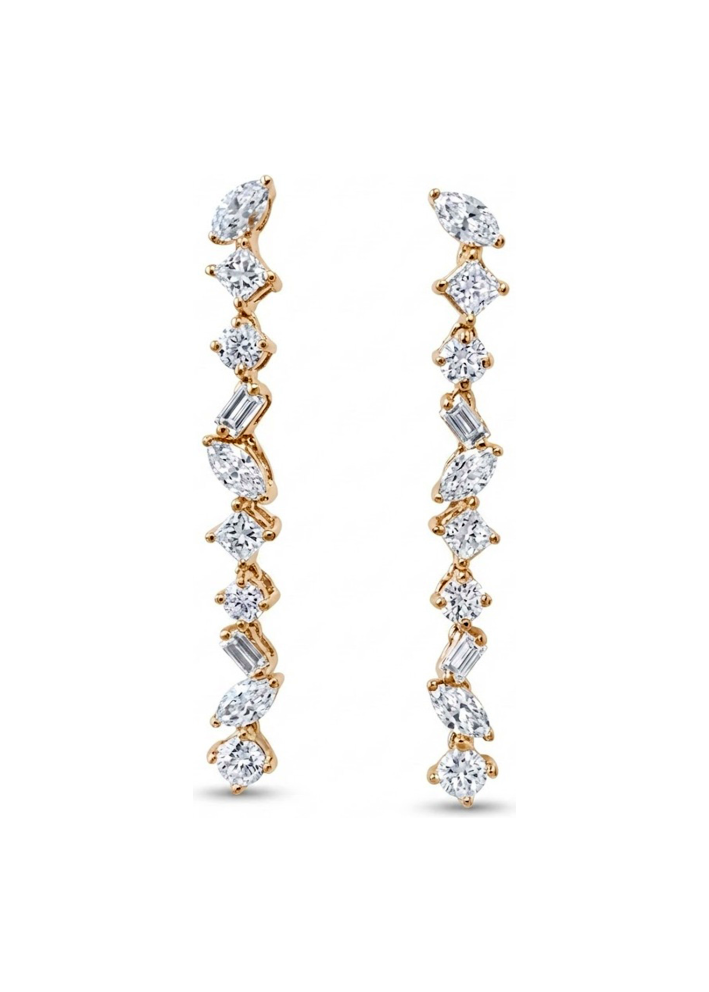 Купить Серьги Damiani Fantasy Cut Желтое золото – премиальные ZhannaKanGroup