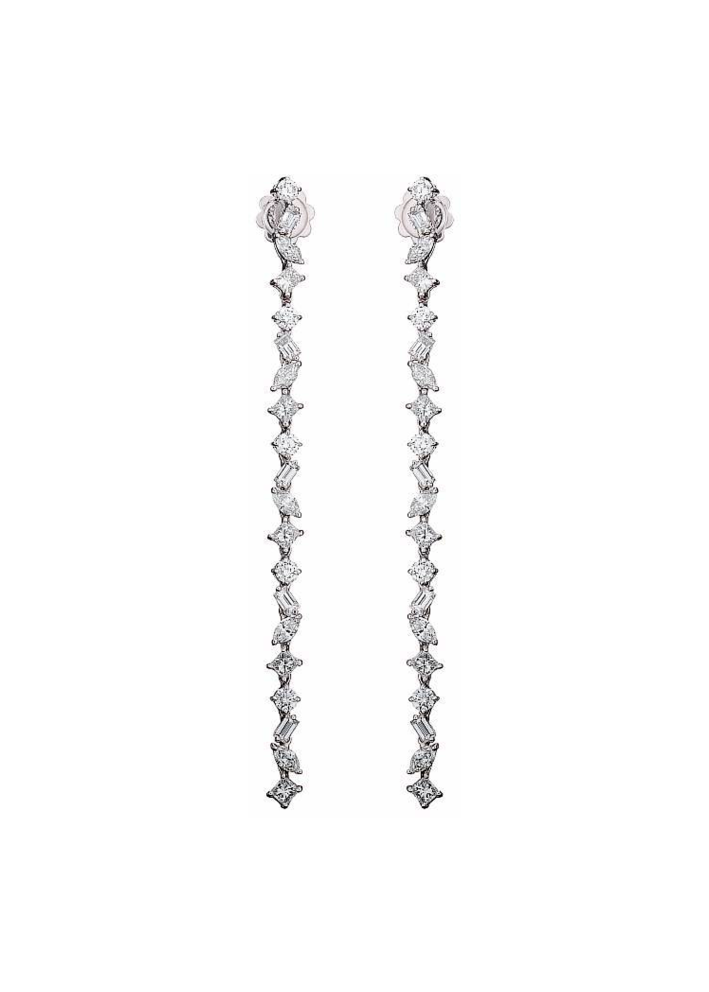 Купить Серьги Damiani Fantasy Cut Белое золото – премиальные ZhannaKanGroup