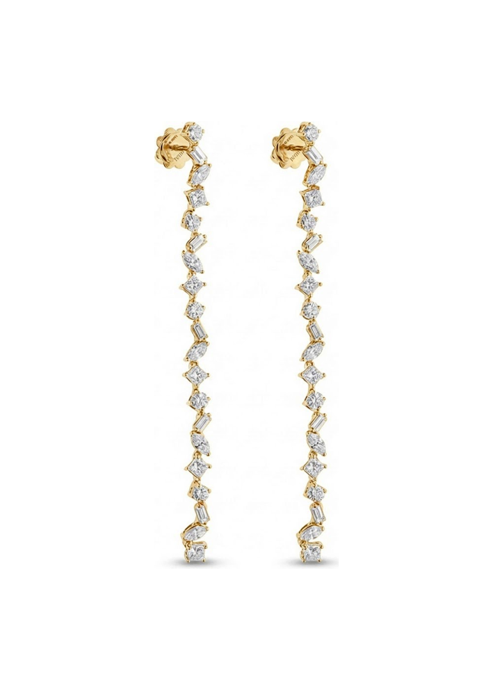 Купить Серьги Damiani Fantasy Cut Желтое золото – премиальные ZhannaKanGroup