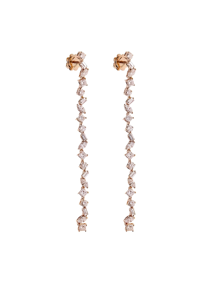 Купить Серьги Damiani Fantasy Cut Розовое золото – премиальные ZhannaKanGroup