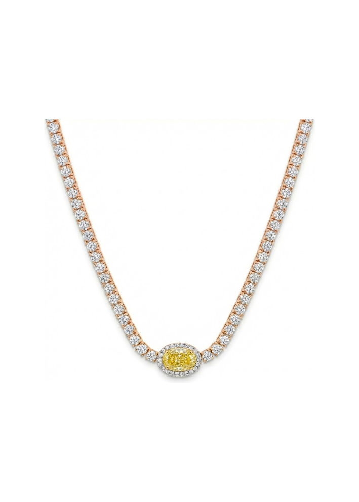 Купить Колье Crivelli Solitaire crv Розовое золото – премиальные ZhannaKanGroup