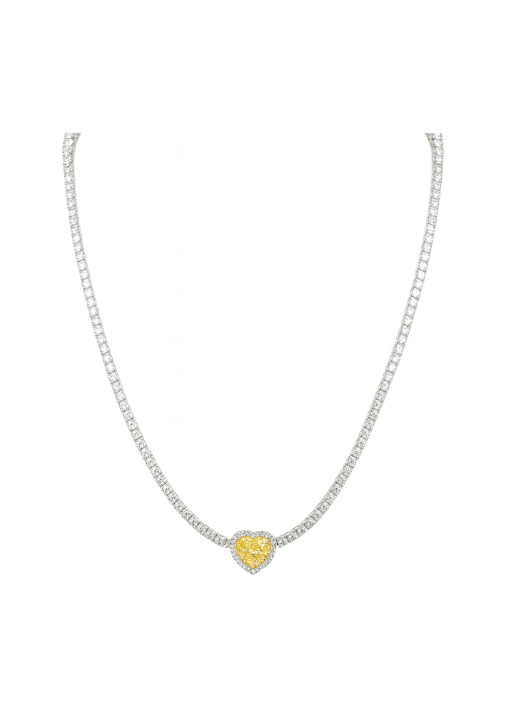 Купить Колье Crivelli Solitaire crv Белое золото – премиальные ZhannaKanGroup