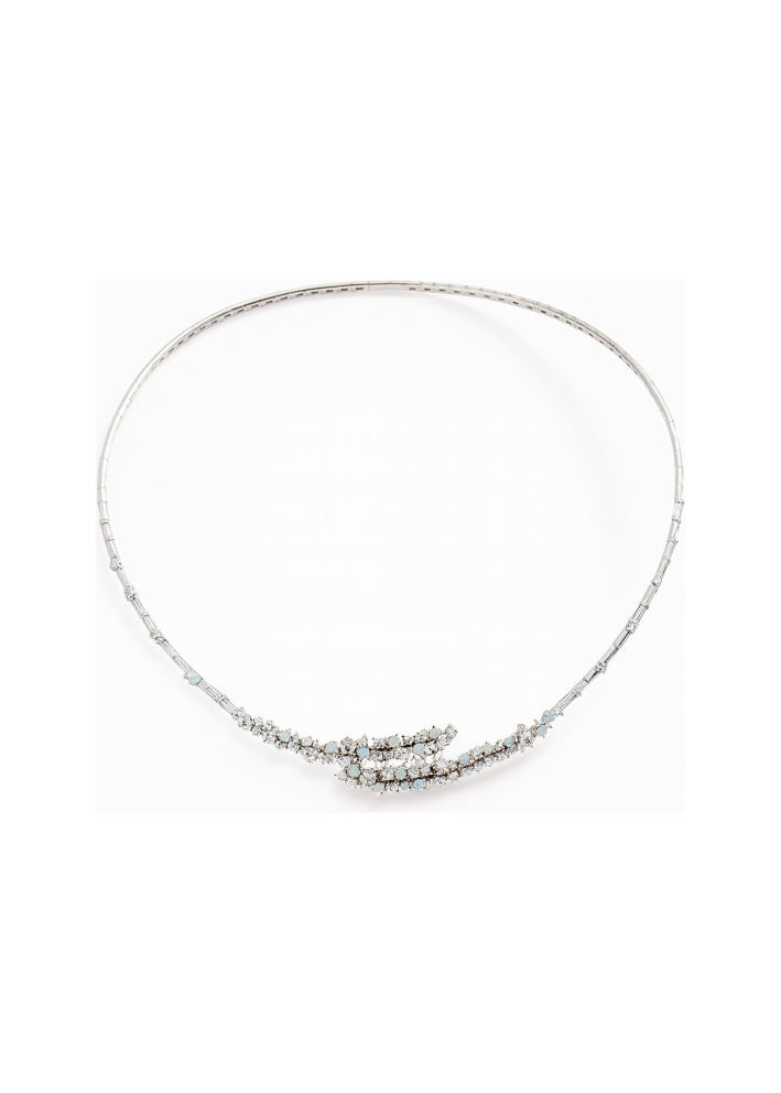 Купить Колье Damiani Mimosa Flexi Белое золото – премиальные ZhannaKanGroup