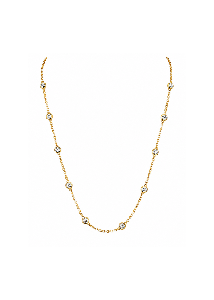 Buy Necklace Crivelli Design White Gold, Yellow – premium necklaces by ZhannaKanGroup