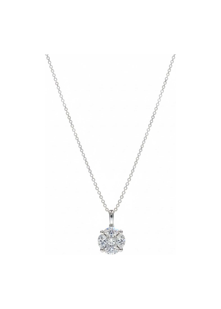 Купить Колье Crivelli Solitaire crv Белое золото – премиальные ZhannaKanGroup