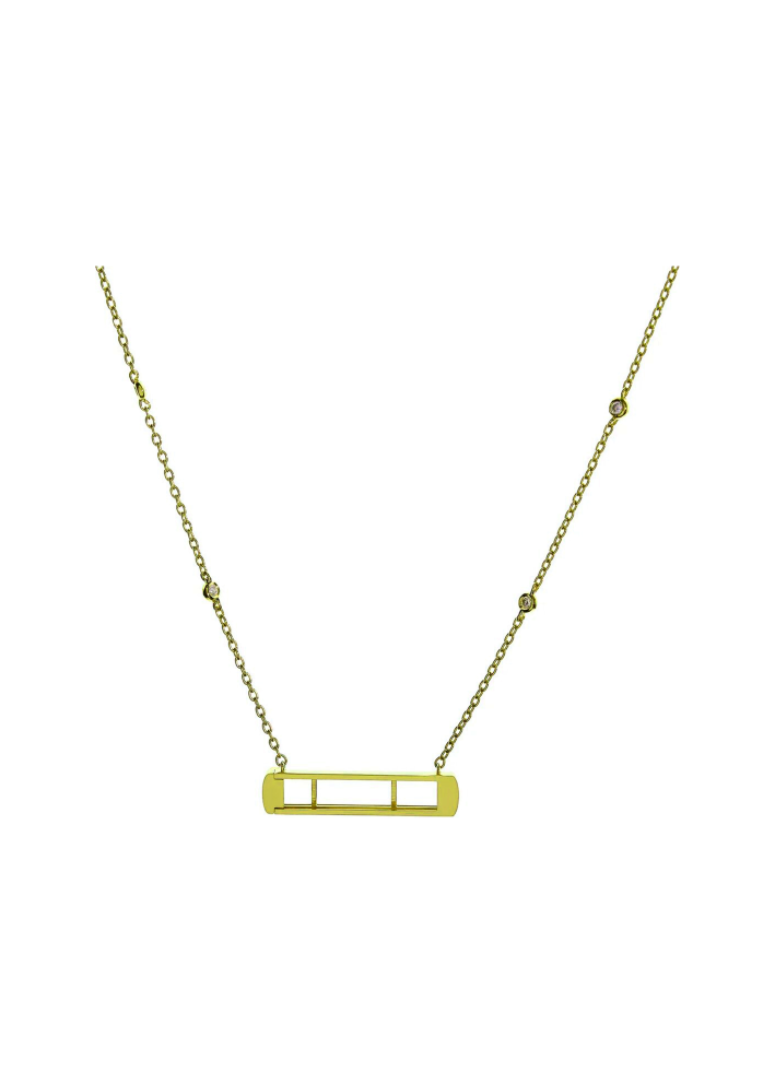 Купить Колье RF Iconic motion Желтое золото – премиальные ZhannaKanGroup