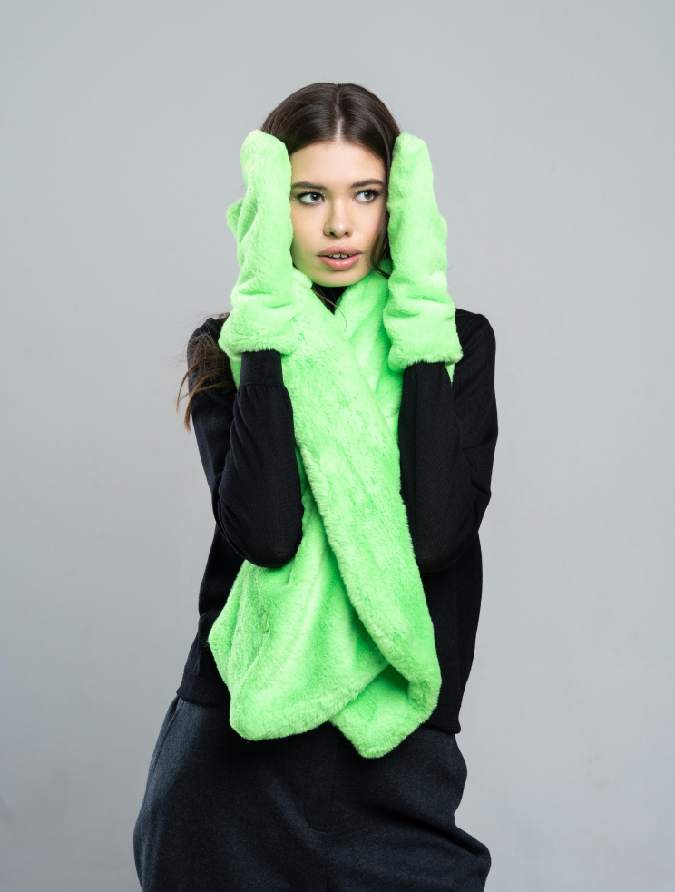 Купить Комплект: варежки и шарф Zardozi Pre-Fall 2022 – премиальные аксессуары для одежды ZhannaKanGroup