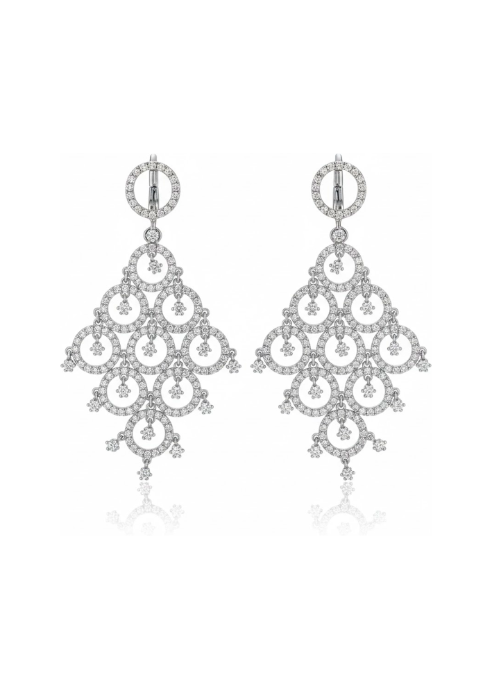 Купить Серьги Crivelli Bride Белое золото – премиальные ZhannaKanGroup