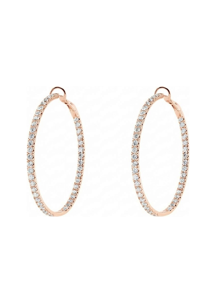 Купить Серьги Crivelli Hoop crv Розовое золото – премиальные ZhannaKanGroup