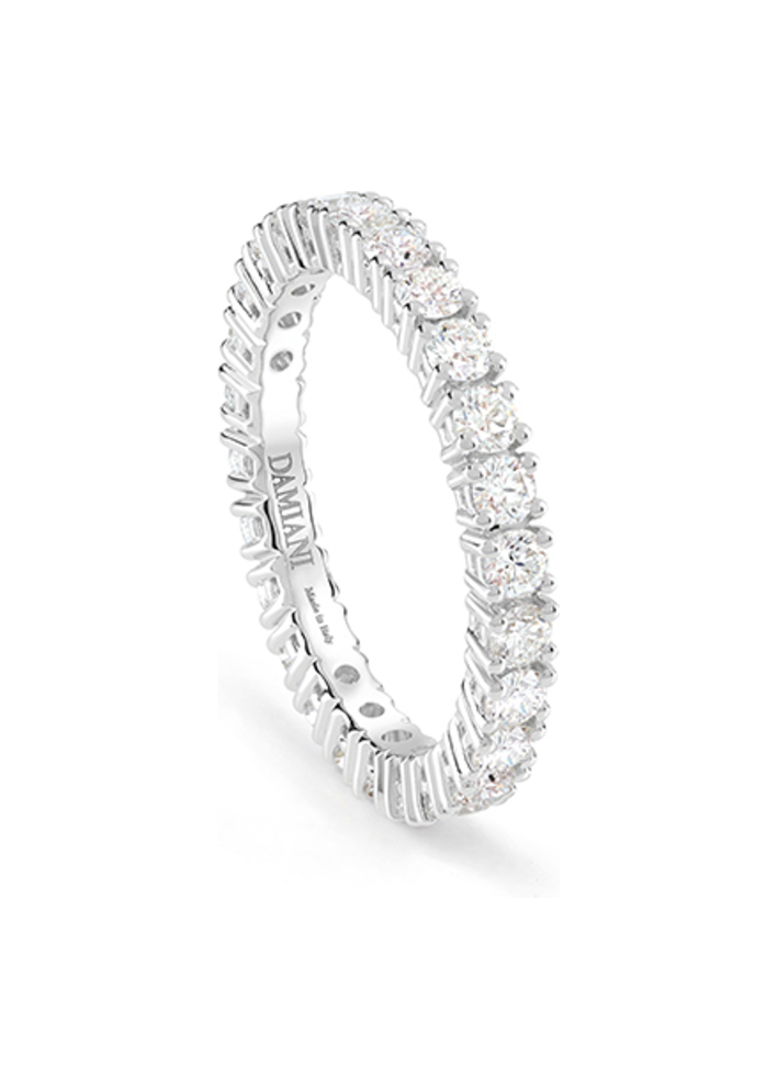 Купить Кольцо Damiani Luce D Белое золото – премиальные кольца ZhannaKanGroup