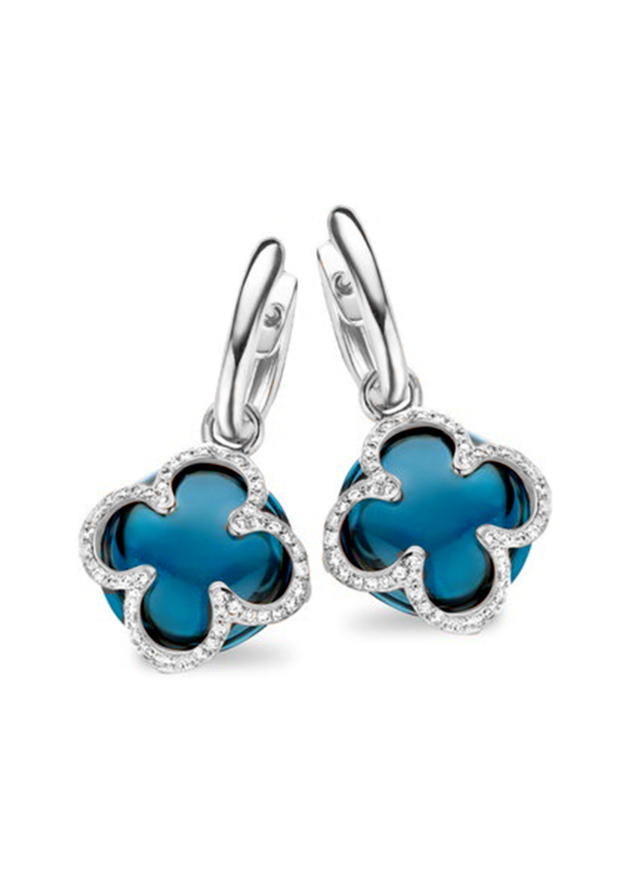 Купить Серьги Tirisi Seoul Flower Белое золото – премиальные ZhannaKanGroup