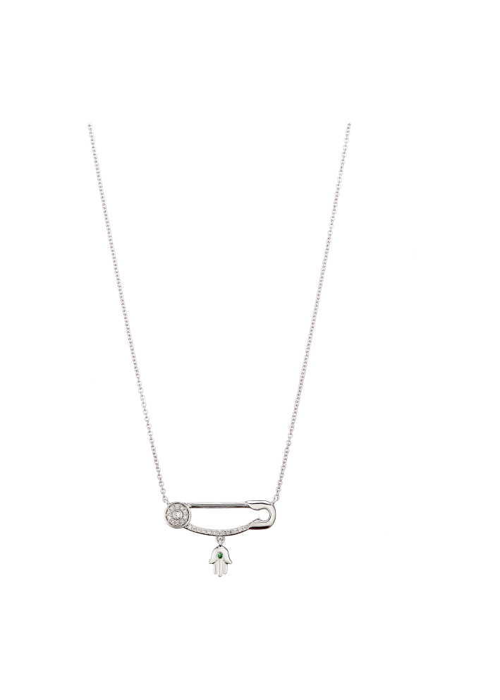 Купить Колье Aspire Pin Белое золото – премиальные ZhannaKanGroup