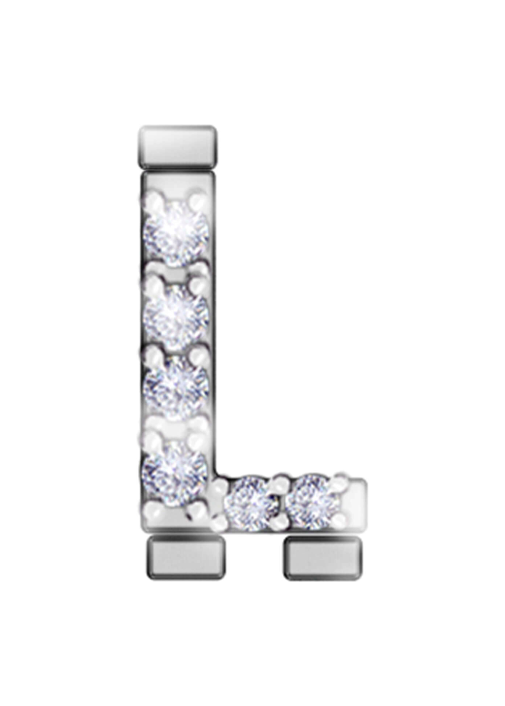 Купить Буква RF Iconic motion Белое золото – премиальные ZhannaKanGroup