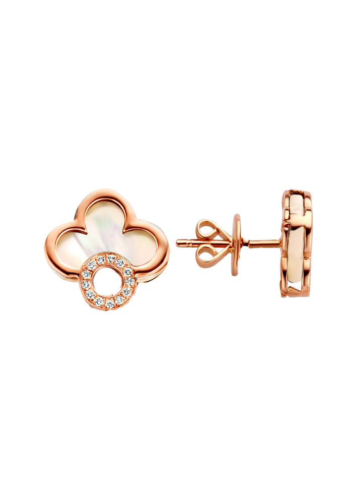 Купить Серьги Tirisi Seoul Flower Розовое золото – премиальные ZhannaKanGroup