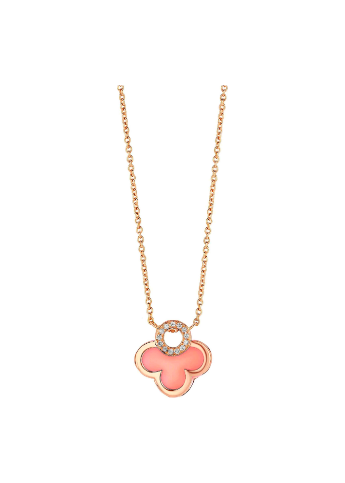 Купить Колье Tirisi Seoul Flower Розовое золото – премиальные ZhannaKanGroup