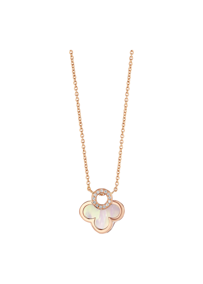 Купить Колье Tirisi Seoul Flower Розовое золото – премиальные ZhannaKanGroup