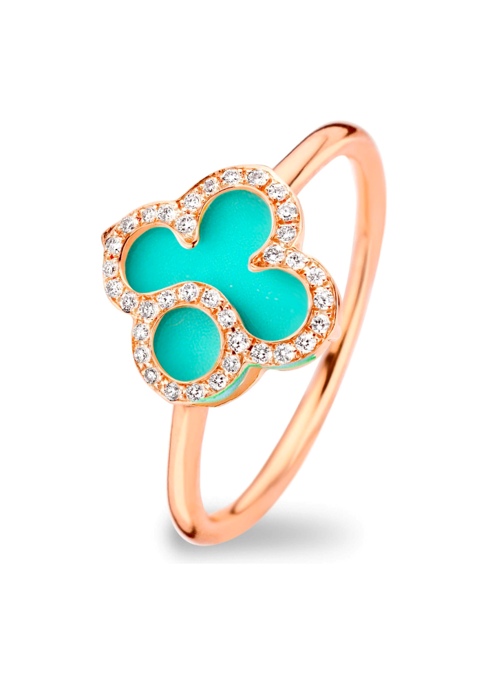 Купить Кольцо Tirisi Seoul Flower Розовое золото – премиальные кольца ZhannaKanGroup