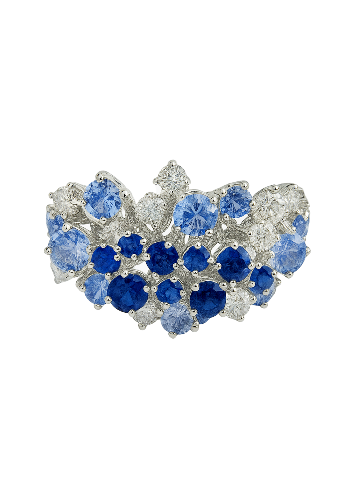 Купить Кольцо Damiani Mimosa Белое золото – премиальные кольца ZhannaKanGroup