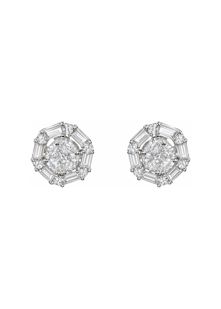 Купить Серьги Crivelli Studs crv Белое золото – премиальные ZhannaKanGroup