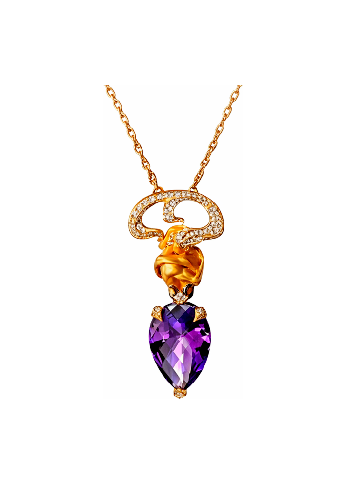 Купить Колье CarreraYCarrera Versalles Желтое золото – премиальные ZhannaKanGroup