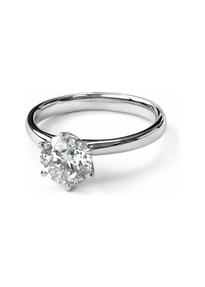 Купить Кольцо Crivelli Solitaire crv Белое золото – премиальные кольца ZhannaKanGroup