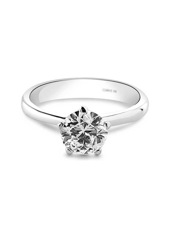 Купить Кольцо AMIN Soliter Белое золото – премиальные кольца ZhannaKanGroup