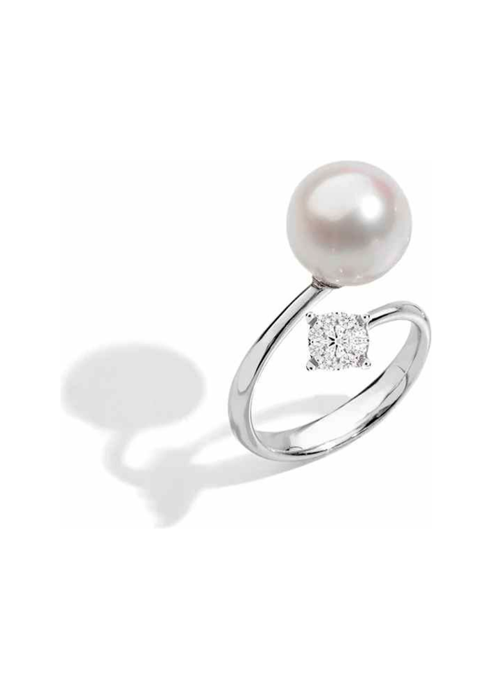 Купить Кольцо Utopia My Song Белое золото – премиальные кольца ZhannaKanGroup