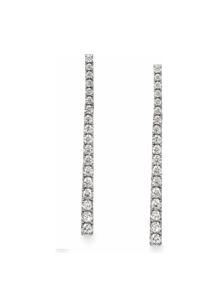 Купить Серьги AMIN Tennis Белое золото – премиальные ZhannaKanGroup