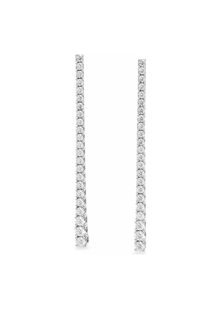 Купить Серьги AMIN Tennis Белое золото – премиальные ZhannaKanGroup