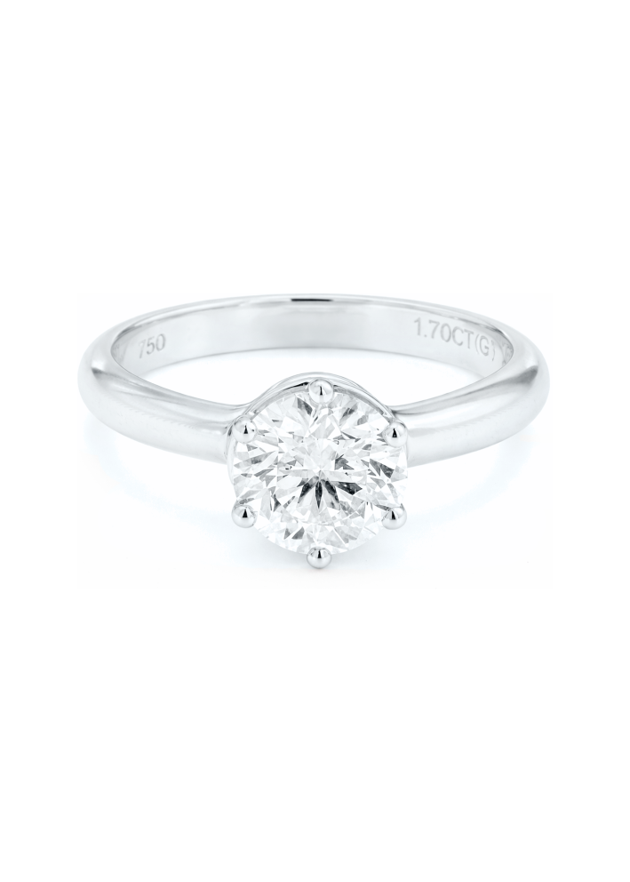 Купить Кольцо PremiumGem Solitaire PG Белое золото – премиальные кольца ZhannaKanGroup