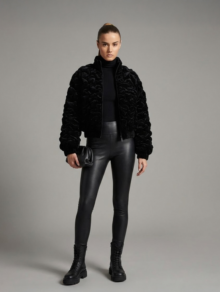 Купить Куртка Zardozi BeeWoman2024 Бархат – премиальные верхняя одежда ZhannaKanGroup