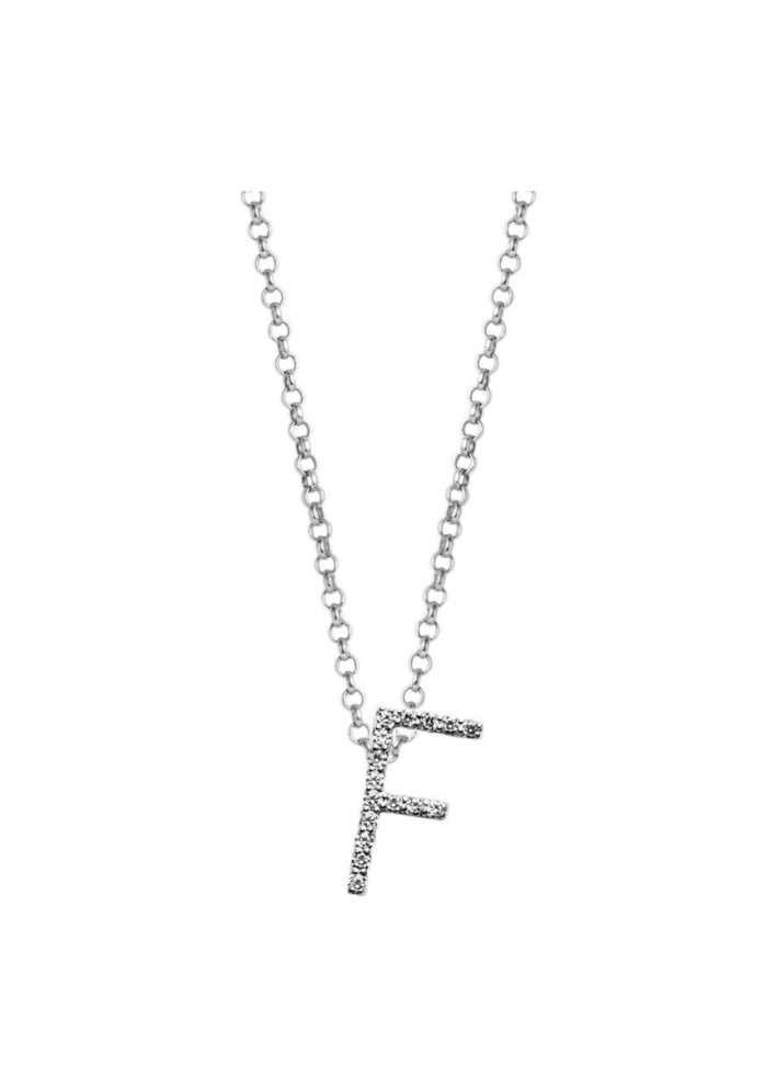 Купить Колье Geoma Letter G Белое золото – премиальные ZhannaKanGroup