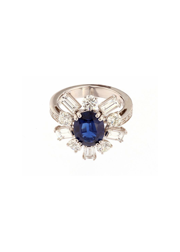 Купить Кольцо Damiani Special classic Белое золото – премиальные кольца ZhannaKanGroup