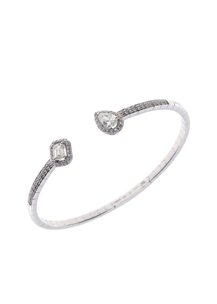 Купить Браслет Damiani Minou full pavè Белое золото – премиальные браслеты ZhannaKanGroup